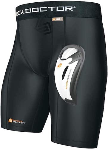Shock Doctor Groin Cup with Compression Shorts
