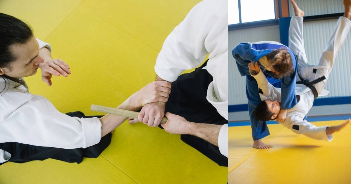 Aikido & Judo images side by side