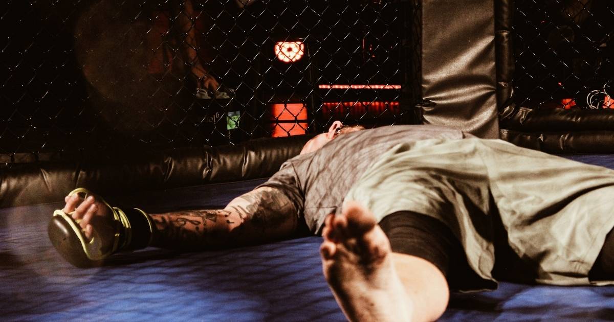 MMA Fighter Knocked Out on Floor